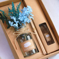 Conjunto de difusor de aroma de aroma de flor da caixa de presente